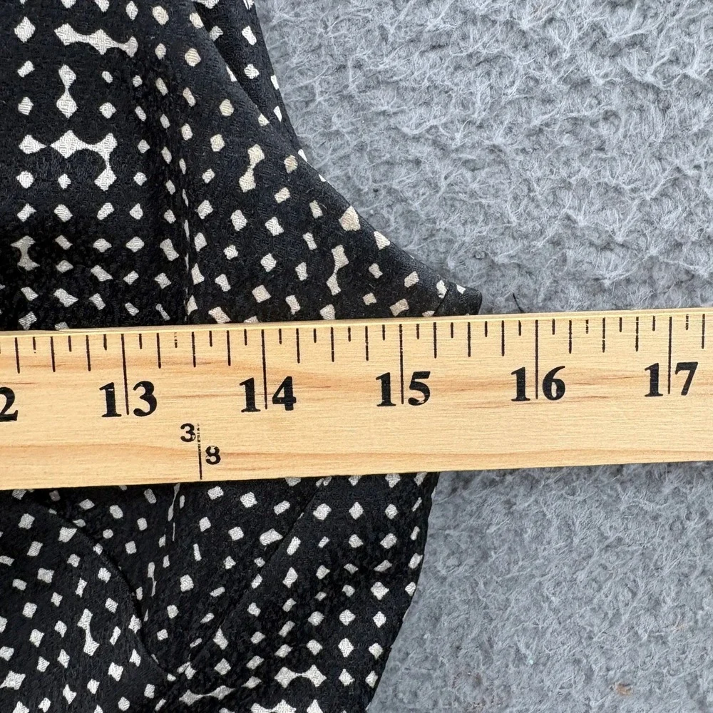 Tory Burch Shift Dress Women Size 4 Black White Sleeveless Buttons Designer  *